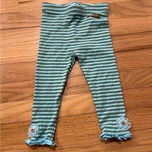 Matilda Jane Striped Leggings with Floral Accents